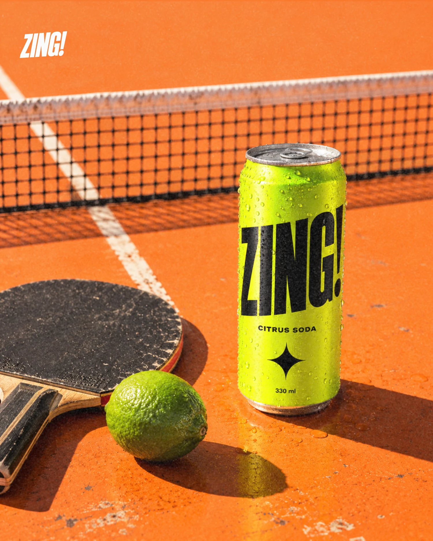 Zing — Identity · Product visuals · Campaign creative